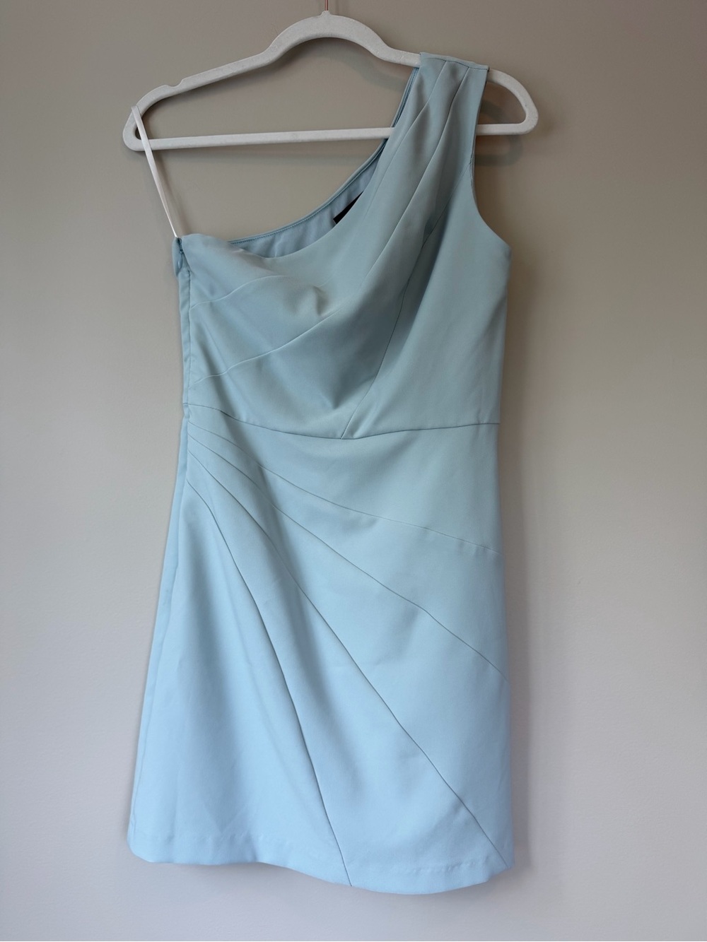 Michael Costello x Revolve NWT Sage Blue One Shoulder Dress Size M